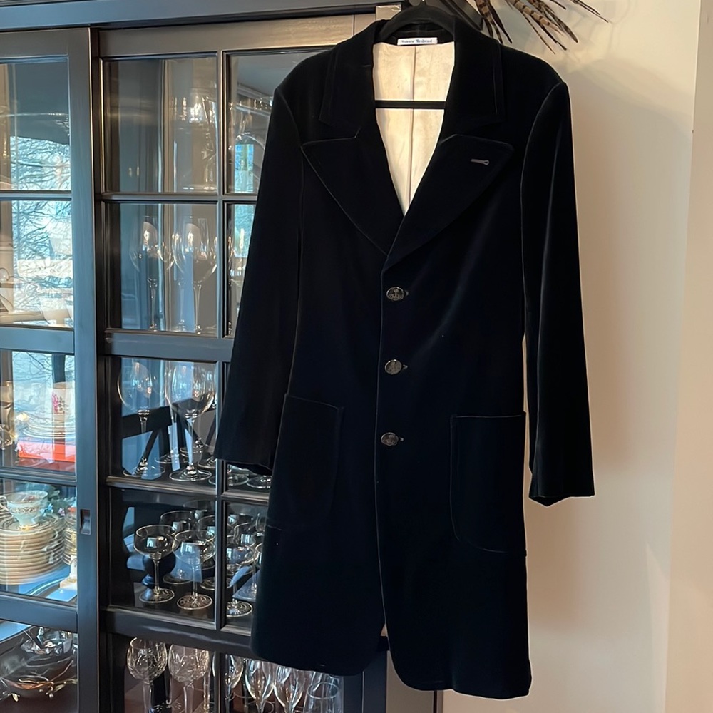 Vintage Vivienne Westwood Velvet 3/4 Length Coat